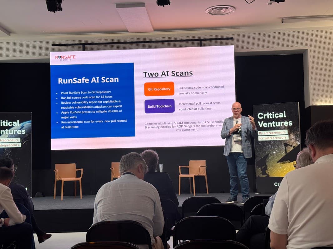 Joseph Saunders at the Critical Ventures ecosystem summit